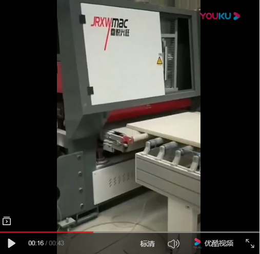 砂光機視頻-重型寬帶砂光機視頻-青島嘉銳大型砂光機可定制